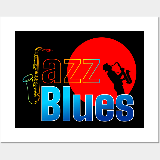 Jazz Blues | Music Lovers Wall Art by VISUALUV